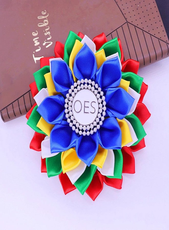 HUSURU University Sorority Order of The Eastern Star OES Satin Corsage Flower Brooch Pin Society Members Jewelry Gifts - Image 5